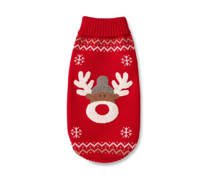 В'язаний светр для собаки Wolters Rudi Лось Руді 20 см Червоний