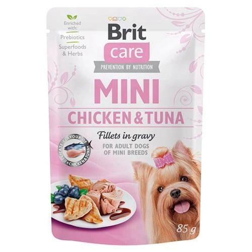 Brit Care Mini Pate pouch Вологий корм для цуценят філе курки і тунця 85 г 