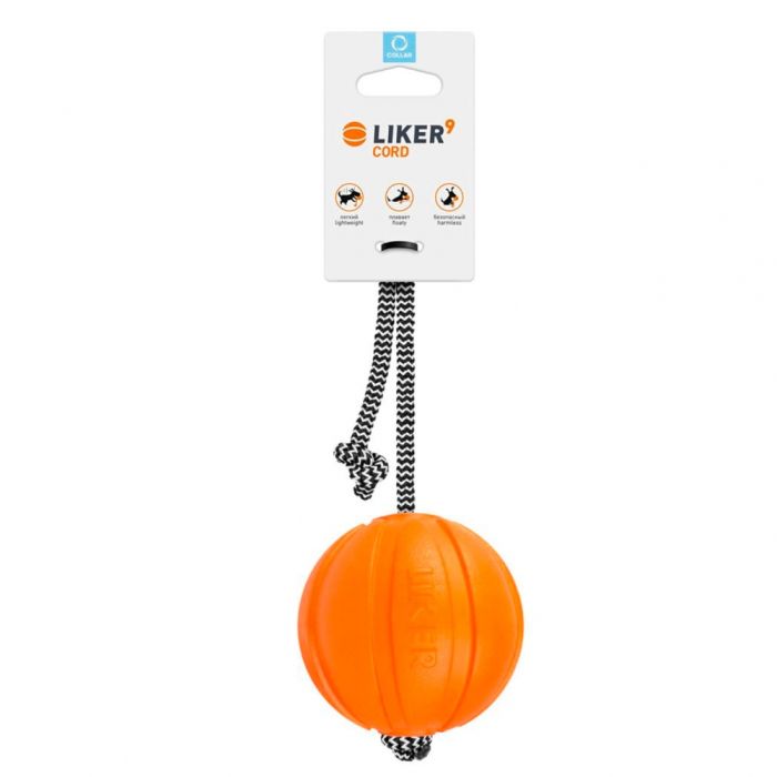Мячик Лайкер корд на шнурі 9 см 