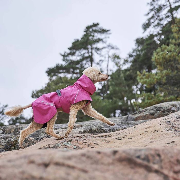 Дощовик для собак Hurtta Monsoon coat II ECO Рожевий 45