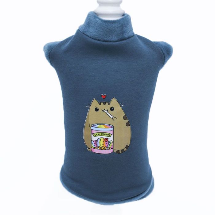 Толстовка для котів Барсик трикотаж на хутрі 3 (А32  В38см)