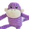 М'яка іграшка для собак мавпочка ZippyPaws Spencer Crinkle Monkey Purple Small з пищалкою
