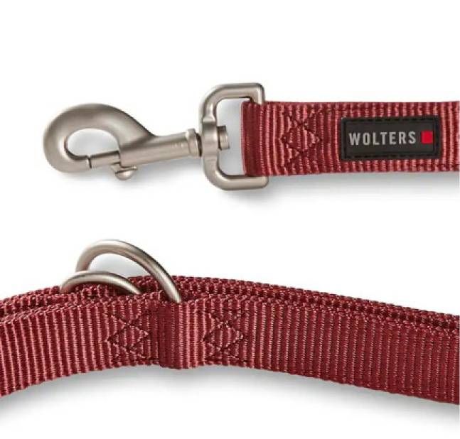 Повідець перестібка з нейлону для собак маленьких порід та котів Wolters Professional S 2 м / 10 мм Бордовий