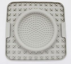 Килимок-тарілка для для для лизання сірий 2020см  