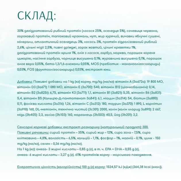 Акція-30 Optimeal Beauty Fitness із морепродуктами для стерилізованих кішок 1.5 кг 