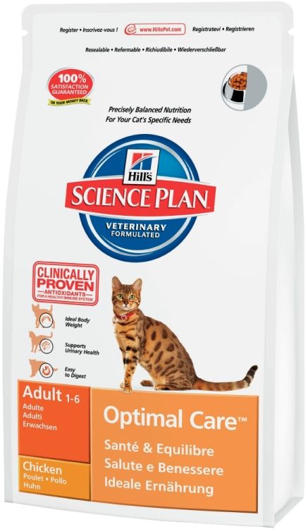 Корм Hills (Хілс) SP Feline Adult Optimal Care для дорослих кішок з куркою 0,4 кг