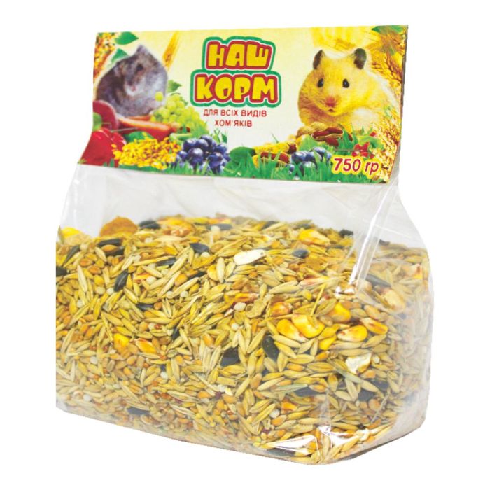 Наш КОРМ для хомяків 750г, Лорі 