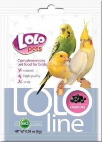Вітаміни для папуг з вугіллям 10 гр, Lolo Pets Вітаміни для папуг Lolo Pets