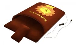 Грілка Кишенька Левеня з USB Коричневий L 5065 см (2,5-6кг) 