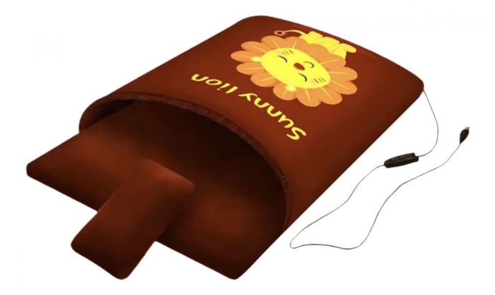 Грілка Кишенька Левеня з USB Коричневий L 5065 см (2,5-6кг) 