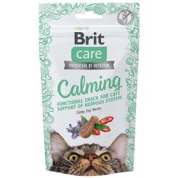Ласощі Brit Care Cat Snack Calming для кішок з куркою, мятою та ягодами годжі 50 гр. 