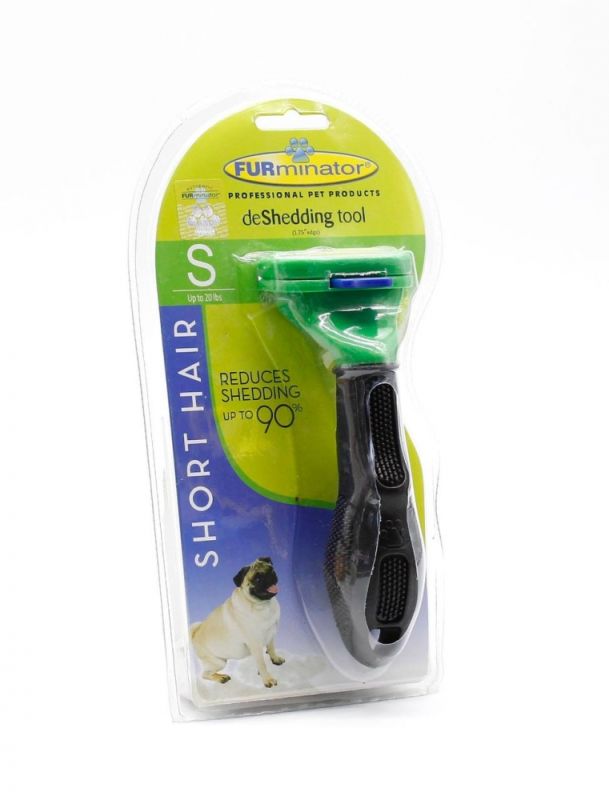 Фурмінатор з кнопкою для собак з короткою шерстю Розмір S (46 мм ширина леза)