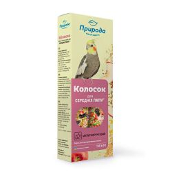 Мультифрукт Сузирье  колосок для середніх папуг Колосок Мультифрукт, 140 г для середніх папуг Природа