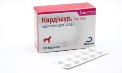 Кардишур ( Cardisure, пімобендан) - для лікування серцевої недостатності у собак 5мг 1блистер10тб