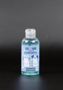 Шампунь ФАЙНИЙ для довгошерстих Блакитний пудра 250 мл 