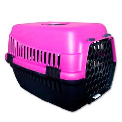 Переноска 1 для кішок і собак пластик Туреччина 483131 вага до 5кг Червоно-Чорна