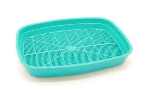 Туалет Дніпро для котів дрібний з сіткою Мятний