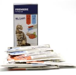 Крем Premiere для кішок зі смаком рибакуркагарбуз та рибакуркасолод 2415 г. 