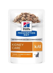 Hills Prescription Diet kd Вологий корм для кішок, підтримка функції нирок, з куркою 85 г 