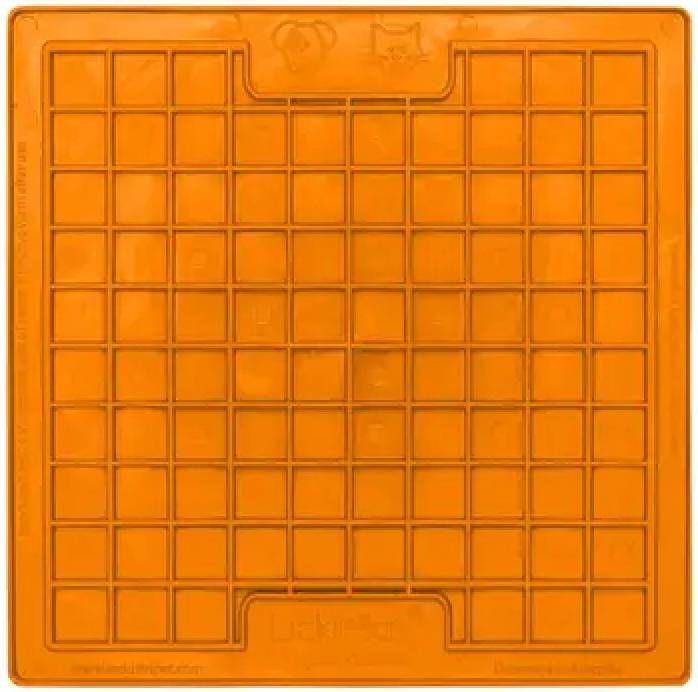 Лизальний килимок антистрес для котів LickiMat Playdate Orange Cat, м'яка основа