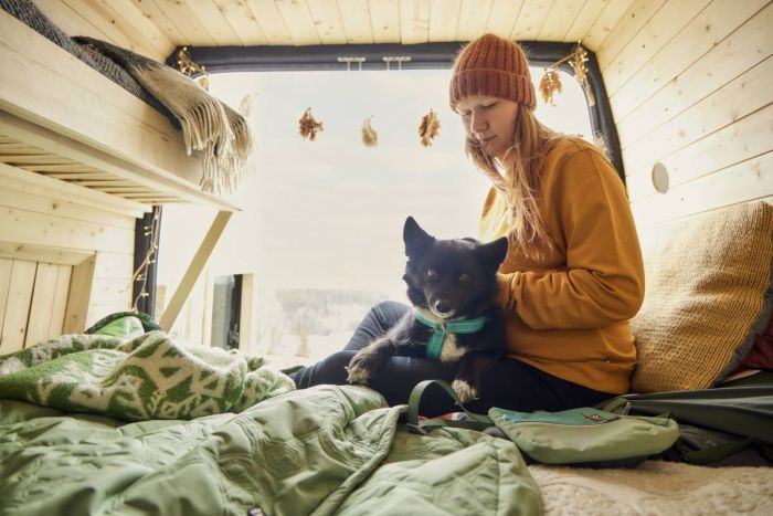 Анатомічна шлейка для собак Hurtta Casual Y-harness 60-70 Бірюзовий