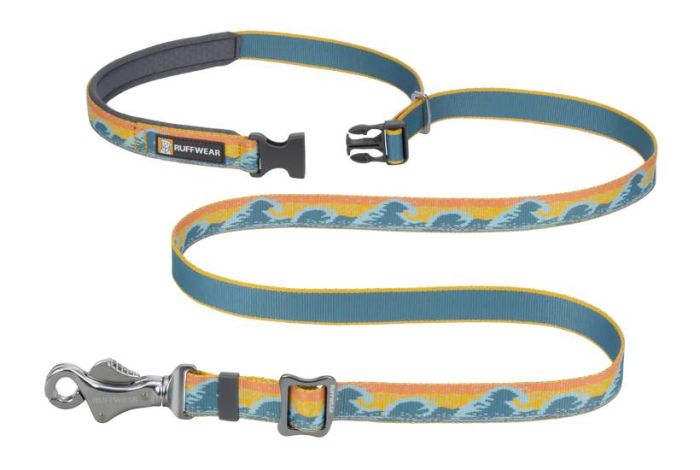 Регульований повідець для собак Ruffwear Crag EX™ Оранжево-блакитний