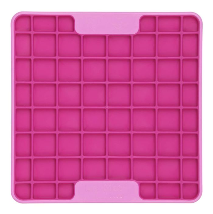 Лизальний килимок антистрес для маленьких собак собак LickiMat Mini Tuff Playdate Pink, тверда основа