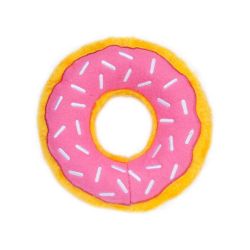 М'яка іграшка для собак пончик полуниці ZippyPaws Donutz Strawberry з пищалкою