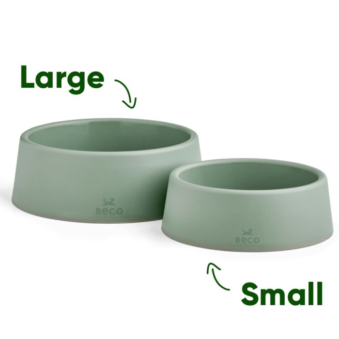 Миска зі 100% переробленого пластику для собак Beco Pets Steady Bowls Зелений S