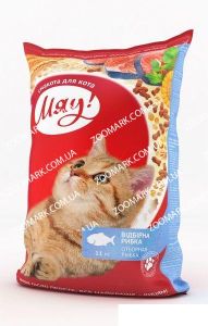 Мяу Риба сухий корм для кішок 11 кг