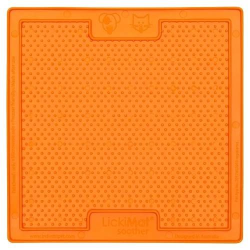 Лизальний килимок антистрес для котів LickiMat Soother Orange Cat, м'яка основа