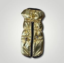 Дубай жилет для собак Dog Love золото S2