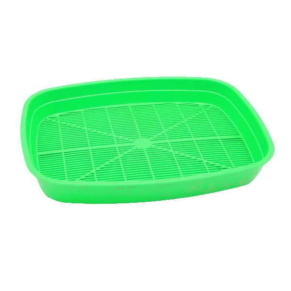 Туалет Дніпро для котів дрібний з сіткою Зелений