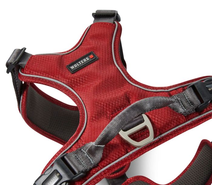 Шлейка для собак пом'якшена з ручкою Wolters Active Pro Comfort 6 70-85 см Червоний