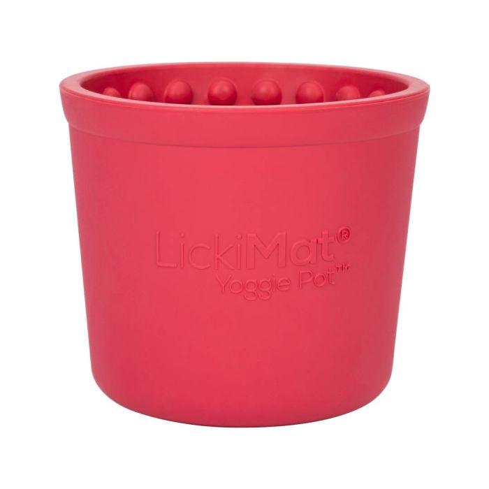 Миска повільного годування собак LickiMat Yoggie Pot Pink