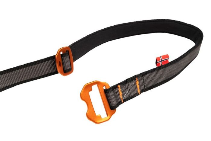 Регульований повідець для собак Touring bungee adjustable Non-stop dogwear Чорний/Сірий 23 мм