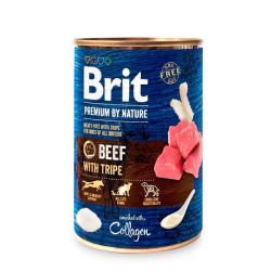 Brit Premium By Nature Beef with Tripe Вологий корм для собак з яловичиною та тельбухами 400 г