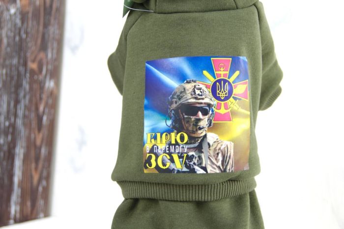 Воїн комбінезон трикотаж на флісі для собак хлопчиків S