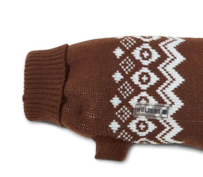 В'язаний светр для собаки Wolters Norwegian 20 см Коричневий