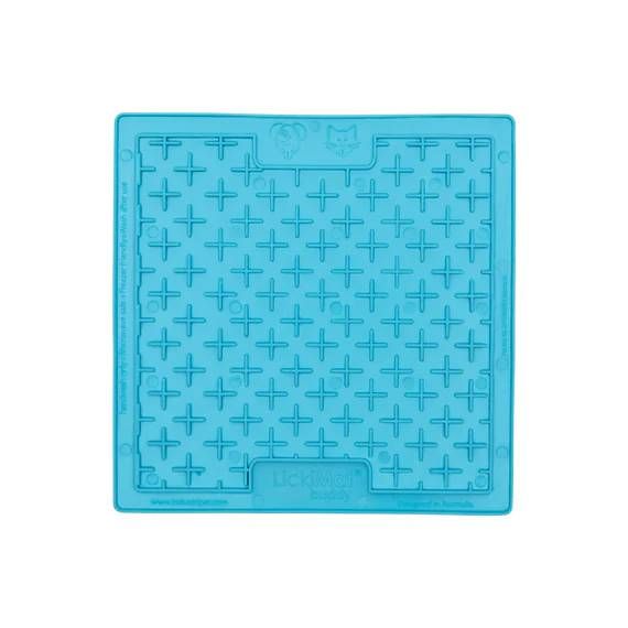 Лизальний килимок антистрес для котів LickiMat Buddy Turquoise Cat, м'яка основа