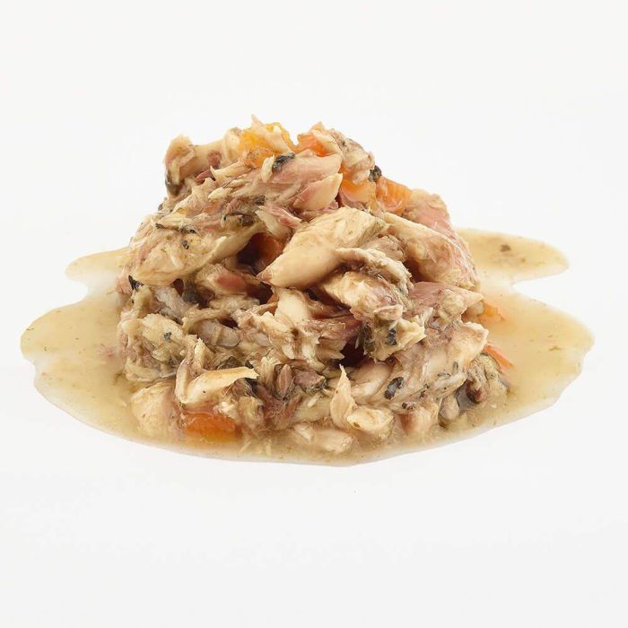 Натуральний вологий корм для собак Скумбрія з морквою та шпинатом Fish4Dogs Finest 85 г (низький вміст жиру)