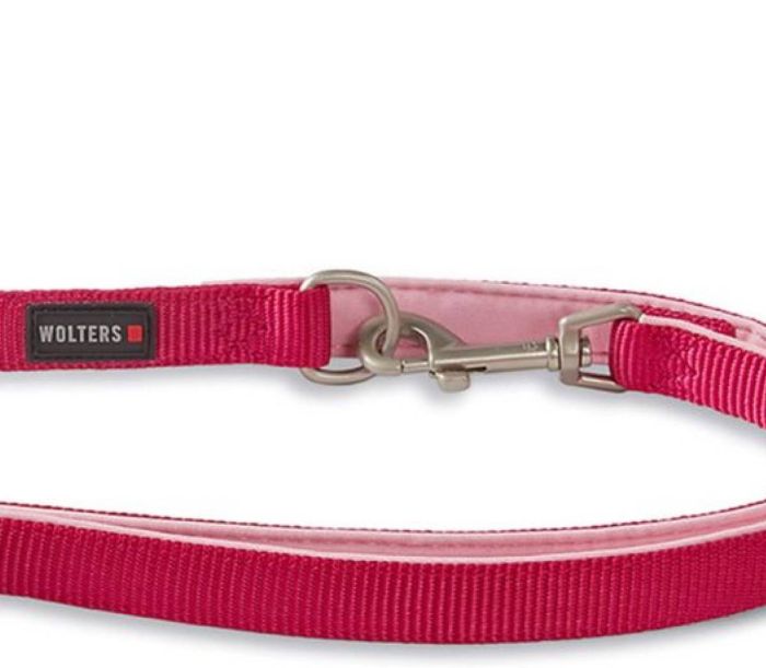 Повідець перестібка з нейлону Wolters Professional Comfort L 2 м / 20 мм Малиновий