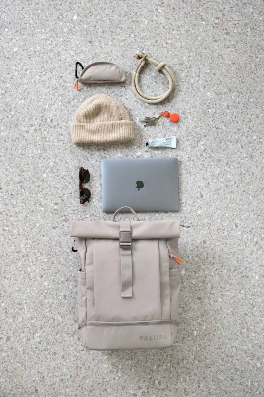 Рюкзак-ролтоп для прогулянок з собакою Palopa Yoska Сіро-коричневий