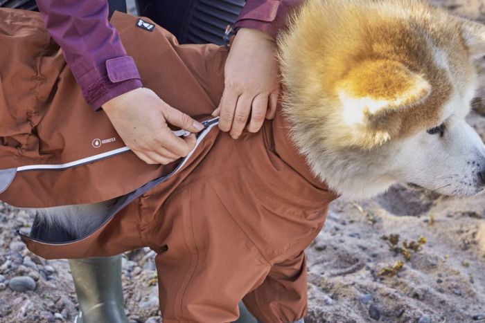 Дощовик комбінезон для собак Hurtta Mudventure Overall ECO 30S Помаранчевий