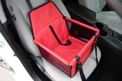 Автокрісло для тварин з каркасом 40х33х25 см Червоний