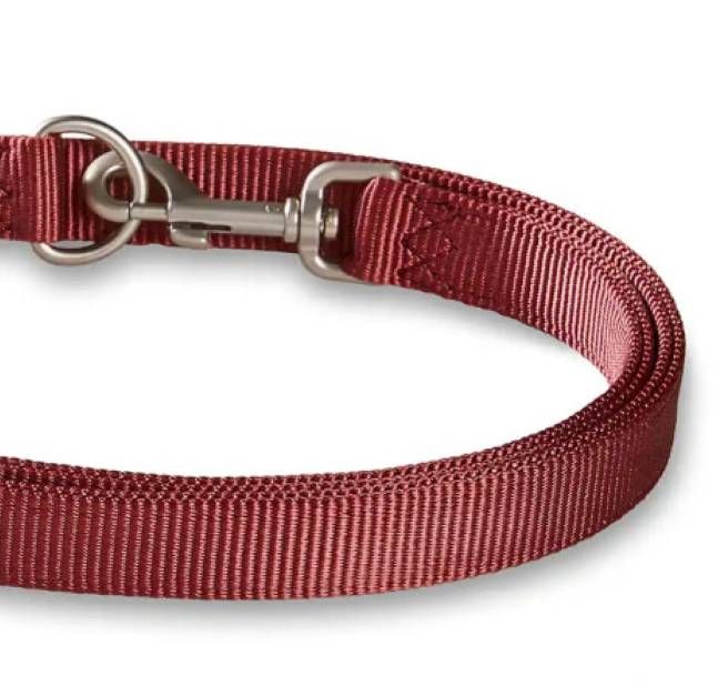 Повідець перестібка з нейлону для собак маленьких порід та котів Wolters Professional S 2 м / 10 мм Бордовий