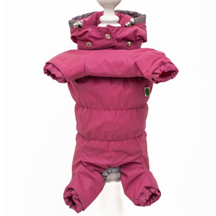 Бузок комбінезон для собак дівчаток велсофт без силікону S2 Мопс