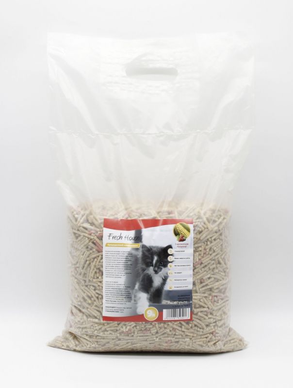 Fresh House Наповнювач на основі кукурудзи Клубника
