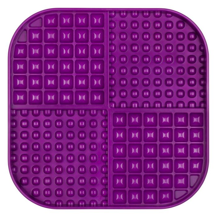 Лизальний килимок антистрес для собак LickiMat Slomo XL Purple, з функцією слоуфідера
