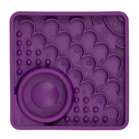 Лизальний килимок антистрес для кошенят LickiMat Kitty Purple